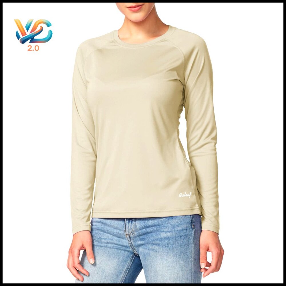 Long Sleeve UPF 50+ Active Shirt‎ Quick Dry Lightweight Outdoor Hiking Top
